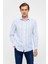 Buz Mavi Slim Düz Klasik Yaka Gömlek 1