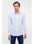 Buz Mavi Slim Düz Klasik Yaka Gömlek 2