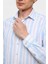 Buz Mavi Slim Düz Klasik Yaka Gömlek 4