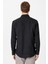 Siyah Slim Fit Desenli Klasik Yaka Gömlek 4