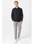 Siyah Slim Fit Desenli Klasik Yaka Gömlek 5