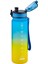500ml Soft Touch Çift Renk Motivasyon Tritan Su Şişesi Mavi-Sarı 2