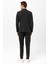 Antrasit Slim Fit Armürlü Mono Yaka 6 Drop Klasik Takım Elbise 2
