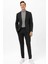 Antrasit Slim Fit Armürlü Mono Yaka 6 Drop Klasik Takım Elbise 4