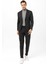 Antrasit Slim Fit Armürlü Mono Yaka 6 Drop Klasik Takım Elbise 5