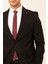Siyah Slim Fit Düz Sivri Yaka 6 Drop Klasik Takım Elbise 2