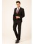 Siyah Slim Fit Düz Sivri Yaka 6 Drop Klasik Takım Elbise 5