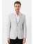 Taş Slim Fit Desenli Sivri Yaka 6 Drop Ceket 2