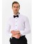 Siyah Slim Fit Düz Ata Yaka Gömlek 1