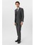 Siyah Slim Fit Desenli Mono Yaka 6 Drop Yelekli Klasik Takım Elbise 2