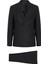 Siyah Slim Fit Desenli Sivri Yaka 6 Drop Klasik Takım Elbise 1
