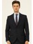 Lacivert Slim Fit Düz Sivri Yaka 6 Drop Klasik Takım Elbise 1