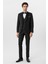 Siyah Slim Fit Armürlü Sivri Yaka 6 Drop Smokin & Damatlık 1