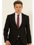 Siyah Slim Fit Armürlü Sivri Yaka 6 Drop Takım Elbise 1