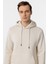 Bej Regular Düz Kapüşonlu Yaka Sweatshirt 3