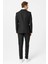 Siyah Slim Fit Desenli Sivri Yaka 6 Drop Spor Takım Elbise 5