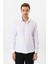 Beyaz Slim Fit Düz Klasik Yaka Gömlek 2