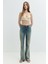 Serena Skinny Flare Fit Vintage Açık Indigo Kadın Jean Pantolon 7