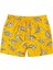 Erkek Lemon Party Kaplumbağa Desenli Deniz Şortu Sarı 1