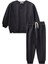 Basic Karyoka Detaylı Sweatshirt Takım Siyah 1