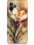 General Mobile Gm 24 Pro Uyumlu Soyut Çiçek Fırça Darbesi Desenli Silikon Kılıf 1
