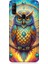 General Mobile Gm 20 Pro Uyumlu Renkli Bilgelik Baykuşu Desenli Silikon Kılıf 1