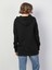 Regular Fit Kapüşonlu Düz Kadın Siyah Sweatshirt 3