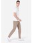 Regular Fit Orta Bel Düz Paça Erkek Bej Pantolon 3