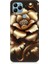 General Mobile Gm 21 Uyumlu Altın Işıklı Zarif Çiçek Desenli Silikon Kılıf 1