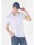 Regular Fit Polo Yaka Baskılı Erkek Beyaz Kısa Kol Tişört 3