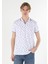 Regular Fit Polo Yaka Baskılı Erkek Beyaz Kısa Kol Tişört 4