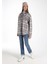 Regular Fit Shirt Neck Ekoseli Kadın Çok Renkli Uzun Kol Gömlek 3