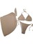 Pareo ve Bikini Takım, Bikini, Bikini Takım, Brezilyan Kesim Bikini Pareo ve Bikini, 3'lü Takım Bikini, Ipli Bikini, Plaj Giyim, Bağlamalı Bikini 2