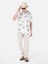 Regular Fit Shirt Neck Baskılı Erkek Beyaz Kısa Kol Gömlek Cl1062890 4