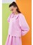 Candy Fiyonklu Tafta Bluz Pembe 3