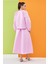 Candy Fiyonklu Tafta Bluz Pembe 5