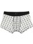 Modern Fit Baskılı Erkek Beyaz Boxer 1