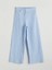 Lcw Kids Mavi Beli Lastikli Kız Çocuk Pantolon 1
