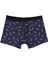 Modern Fit Baskılı Erkek Lacivert Boxer 1