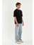 Blank Unisex Oversize Geniş Kesim Tişört %100 Pamuk Kalın Dokulu Bisiklet Yaka T-Shirt 2