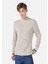 Regular Fit Turtle Neck Jakarlı Erkek Taş Kazak 1