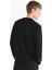 Regular Fit Baskılı Siyah Erkek Sweatshirt 2