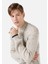Regular Fit Turtle Neck Jakarlı Erkek Taş Kazak 4