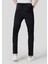 Loose Straight Fit Orta Bel Düz Paça Erkek Siyah Jean Pantolon 2