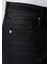 Loose Straight Fit Orta Bel Düz Paça Erkek Siyah Jean Pantolon 5