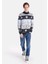 Regular Fit Turtle Neck Jakarlı Erkek Lacivert Kazak 3