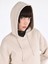 Regular Fit Kapüşonlu Baskılı Kadın Bej Sweatshirt 4