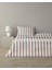 Cool Stripe Ipliği Boyalı King Size Nevresim Takımı Bordo-Yeşil 1