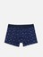 Modern Fit Baskılı Erkek Lacivert Boxer 1