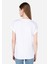 Regular Fit Yuvarlak Yaka Kadın Beyaz Kısa Kol Tişört Cl1066633 2